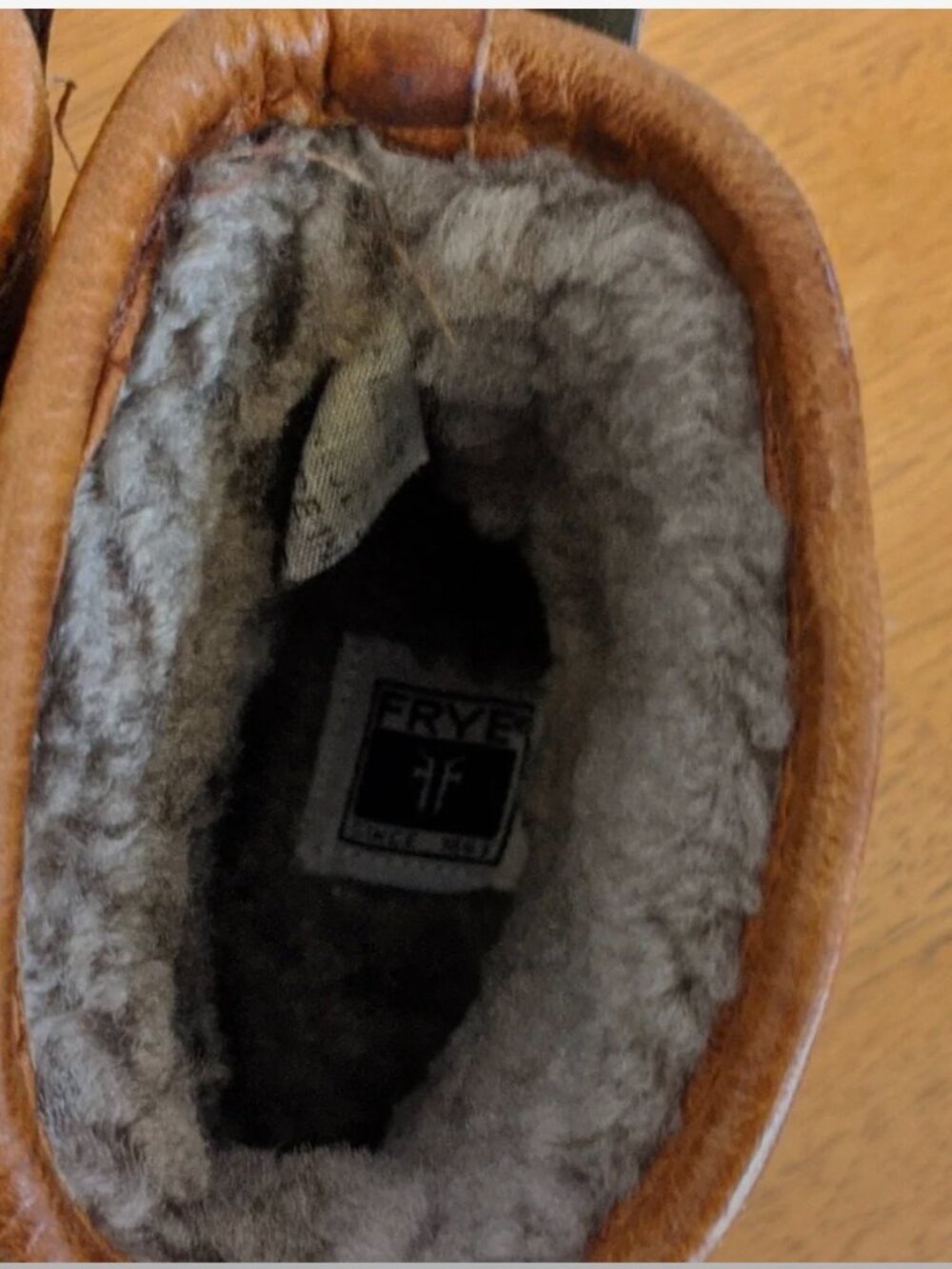 Frye Veronica Shearling + Leather Winter Duck Boots - Brown and Green - Picture 5 of 6